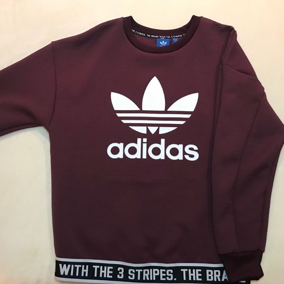 adidas maroon crewneck - Picture 5 of 5